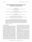 Research paper thumbnail of Infrared femtosecond light filaments in air: simulations and experiments