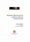 Research paper thumbnail of Proceso y resultado de la evaluación de traducciones