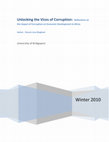 Research paper thumbnail of Unlocking the Vices of Corruption: Reflections on the Impact of Corruption on Economic Development in Africa