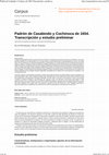 Research paper thumbnail of Silvia Palomeque y Élida Tedesco, 2014 « Padrón de Casabindo y Cochinoca de 1654. Transcripción y estudio preliminar », Corpus [En línea], Vol 4, No 2 | 2014, URL : http://corpusarchivos.revues.org/1212