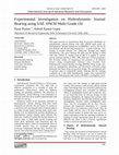 Research paper thumbnail of Experimental Investigation on Hydrodynamic Journal Bearing using SAE 10W30 Multi Grade Oil