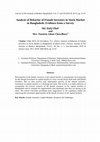 Research paper thumbnail of Analysis of Behavior of Female Investors in Stock Market in Bangladesh: Evidence from a Survey