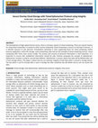 Research paper thumbnail of Secure Overlay Cloud Storage with Timed Ephemerizer Protocol using Integrity