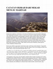 Research paper thumbnail of CATATAN HIJRAH DARI MEKAH MENUJU MADINAH