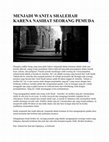 Research paper thumbnail of MENJADI WANITA SHALEHAH KARENA NASIHAT SEORANG PEMUDA