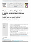 Research paper thumbnail of Ultrastructure and histopathological alteration in the ovaries of Callosobruchus maculatus (F.) (Coleoptera, Chrysomelidae) induced by the solar radiation