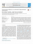 Research paper thumbnail of Characterization of MgCo2O4 as a high performance supercapacitor electrode