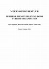 Research paper thumbnail of Meervoudig Bestuur: Publieke Dienstverlening door Hybride Organisaties