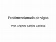 Research paper thumbnail of Predimensionado de vigas