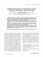 Research paper thumbnail of A relational database for management of flow cytometry and ELISpot clinical trial data