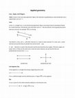 Research paper thumbnail of MAT 107 Applied Geometry,Chapter-3