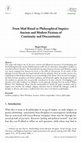 Research paper thumbnail of From Mad Ritual to Philosophical Inquiry: Ancient and Modern Fictions of Continuity and Discontinuity