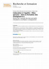 Research paper thumbnail of L'éducation à l'égalité "filles-garçons" dans la formation des enseignant-e-s. Amorce par l'exemple de biais perceptifs d'étudiant-e-s de Master 2 enseignement