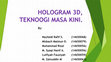 Research paper thumbnail of Hologram Power Point