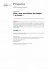 Research paper thumbnail of Atlas: pour une histoire des images au travail