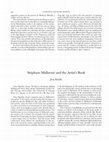 Research paper thumbnail of Book Review Stéphane Mallarmé and the Artist's Book