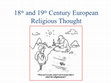 Research paper thumbnail of 19th Century European Religion