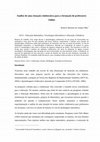 Research paper thumbnail of Análise de uma situação colaborativa para a formação de professores online