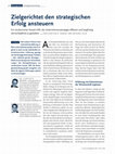 Research paper thumbnail of Zielgerichtet den strategischen Erfolg ansteuern