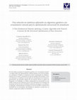 Research paper thumbnail of Una solución no simétrica aplicando un algoritmo genético con cruzamiento natural para la optimizacion estructural de armaduras