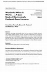 Research paper thumbnail of Wonderful When It Works... : A Case Study of Electronically Mediated Guest Lectures