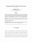 Research paper thumbnail of Managing and Resolving Conflicts in Forestry Projects