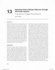 Research paper thumbnail of Detecting Traits of Modern Behavior through Microwear Analysis