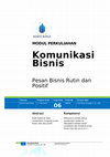 Research paper thumbnail of Komunikasi Bisnis Chapter 6 by Arief Bowo Prayogo