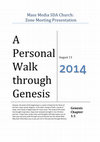 Research paper thumbnail of A personal Walk through Genesis