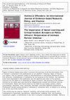 Research paper thumbnail of The Importance of Social Learning and Critical Incident Stressors on Police Officers' Perpetration of Intimate Partner Violence