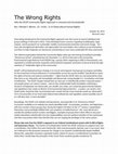 Research paper thumbnail of "The Wrong Rights: Why the CELDF Community Rights Approach May be Unsound and Unsustainable" Rev. Michael F. Blevins, J.D., M.Div., LL.M (Intercultural Human Rights), October 30, 2013, Decorah, Iowa