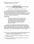 Research paper thumbnail of More words, less action: A framing analysis of FEMA public relations communications during hurricanes Katrina and Gustav (2010/Public Relations Journal)