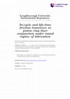 Research paper thumbnail of In-cycle and life-time friction transience in piston ring–liner conjunction under mixed regime of lubrication