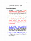 Research paper thumbnail of Globalisasi Ekonomi-Politik