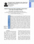 Research paper thumbnail of Adoption of Soil Conservation Technologies among Farmers in the Upper East Region of Ghana