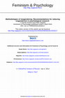 Research paper thumbnail of Ansara, Y. G., & Hegarty, P. (2014). Methodologies of misgendering: Recommendations for reducing cisgenderism in psychological research. Feminism & Psychology, 24(2), 259-270. doi:10.1177/0959353514526217