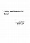 Research paper thumbnail of Gender and the politics of denial