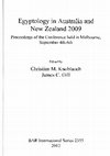 Research paper thumbnail of Egyptology in Australia and New Zealand 2009: Proceedings of the Conference held in Melbourne, September 4th-6th