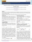 Research paper thumbnail of Estimation of Semantic Information of Questionnaire Item from the Logistic Model