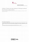 Research paper thumbnail of Initiation à l’histoire des idées politiques et théologico-politiques dans l’Europe de l’âge moderne [résumé des conférences à l’EPHE 2005-2006]