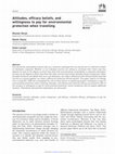 Research paper thumbnail of Attitudes, efficacy beliefs, and willingness to pay for environmental protection when travelling