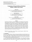 Research paper thumbnail of Comparison of Financial Distress Prediction Models: Evidence from Turkey