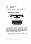 Research paper thumbnail of Mesin-Mesin Kantor Manual