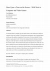 Research paper thumbnail of Once Upon a Time on the Screen – Wild West in Computer and Video Games