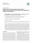 Research paper thumbnail of Optimization of the Electrodeposition Parameters to Improve the Stoichiometry of Indium Sulfide (In2S3) Films for Solar Applications Using the Taguchi Method