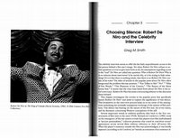 Research paper thumbnail of Choosing Silence: Robert DeNiro and the Celebrity Interview