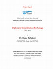 Research paper thumbnail of Case Studies on different psychological Issues