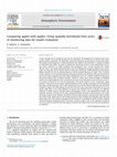 Research paper thumbnail of Comparing apples with apples: Using spatially distributed time series of monitoring data for model evaluation