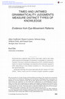 Research paper thumbnail of Timed and untimed grammaticality judgments measure distinct types of knowledge: Evidence from eye-movement patterns