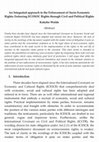 Research paper thumbnail of An Integrated Approch to the Enforcement of Socio-economic Rights: Enforcing ECOSOC Rights through Civil and Political Rights